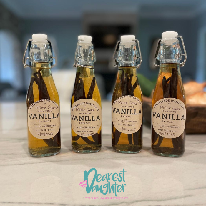 Homemade Vanilla Extract Final Product